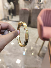 Load image into Gallery viewer, Gold Plated Stylish Kada Bracelet
