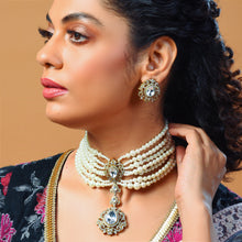 Load image into Gallery viewer, Pearl Polki Chokher (ISH 40)

