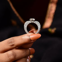Load image into Gallery viewer, Mossanite Cocktail Engagement Ring on 925 Silver
