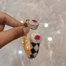 Load image into Gallery viewer, ruby diamond gold bracelet
