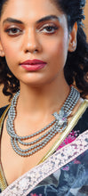 Load image into Gallery viewer, Phoenix Bird Grey Pearl Necklace
