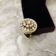 Load image into Gallery viewer, ADJUSTABLE RING KUNDAN
