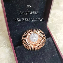 Load image into Gallery viewer, Rose Gold Flowery Ring Hand Made
