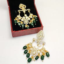Load image into Gallery viewer, Kundan Polki Gothic Earrings
