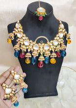 Load image into Gallery viewer, Navratan Kundan Set(ISH)
