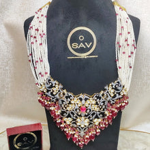 Load image into Gallery viewer, Victorian Pendent Ruby Fusion Mala
