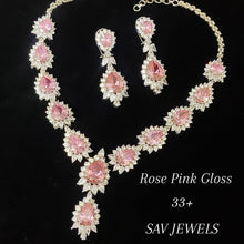 Load image into Gallery viewer, Glossy Pink Stones Silver Polish(ISH)
