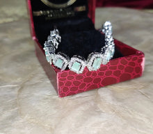 Load image into Gallery viewer, Sea Blue Diamond Tennis Bracelet
