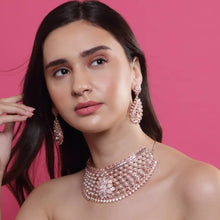 Load image into Gallery viewer, Rose Gold Diamond Pearl Chokher
