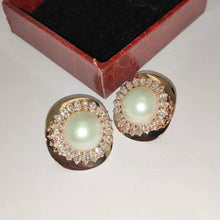 Load image into Gallery viewer, Rose Pearl Studs
