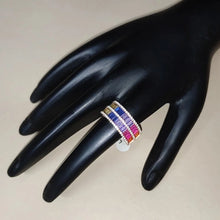 Load image into Gallery viewer, Rainbow Ring in Sterling Silver
