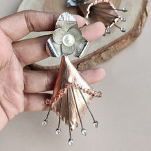 Load image into Gallery viewer, Silver Rose Earrings 
