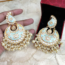 Load image into Gallery viewer, Pastel Meenakari Kundan Earring
