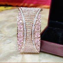 Load image into Gallery viewer, Rose Polish Pink Stone Kada
