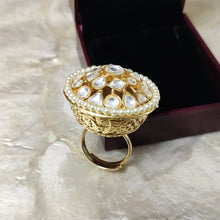 Load image into Gallery viewer, ADJUSTABLE RING KUNDAN
